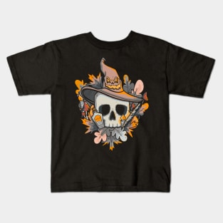 Skull of a wizard Kids T-Shirt